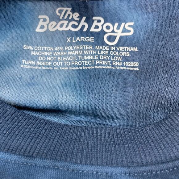 The Beach Boys Graphic Sweatshirt Women's Navy Blue Size XL - Picture 5 of 5
